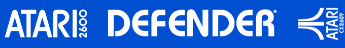 Defender logo for Atari 2600